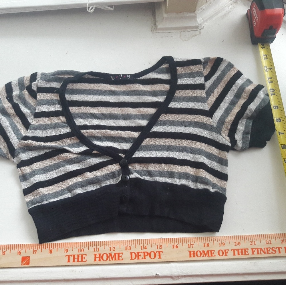 Crop top strip multi color